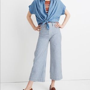 Madewell Wide-Emmett Wide-Leg Crop Pants